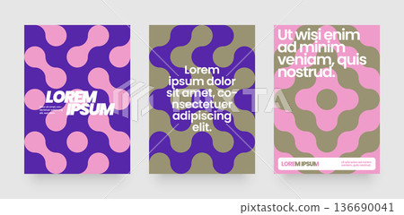Simple template with abstract geometric shapes. 136690041