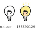 Inspirational Simple Light Bulb 136690129