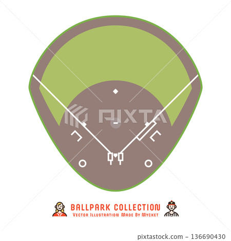 Baseball stadium illustration Local baseball stadium Baseball stadium illustration Local baseball stadium 136690430