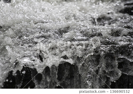 River close up in the Alpes in France 136690532
