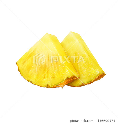 Pineapple illustration pineapple realistic 136690574