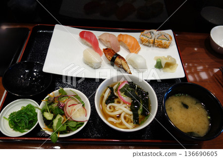 Japanese cuisine on the luxury cruise ship Diamond Princess 136690605