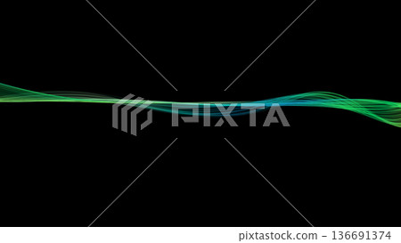 Green/blue color wave background line black background PowerPoint background Green/blue color wave background line black background PowerPoint background 136691374