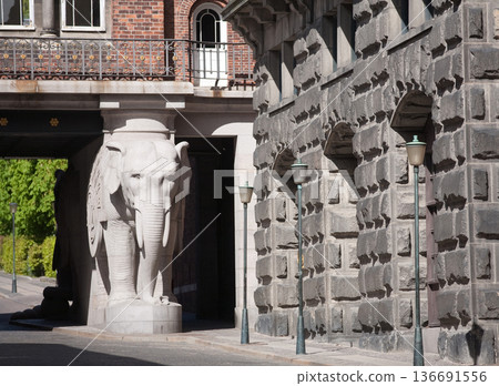 Carlsberg district in Frederiksberg in Denmark. Carlsberg district in Frederiksberg in Denmark. 136691556