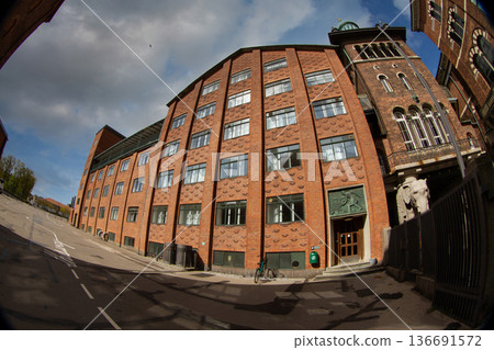 Double-arched Gateway at Carlsberg district in Frederiksberg in Double-arched Gateway at Carlsberg district in Frederiksberg in 136691572