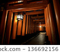 Fushimi Inari Taisha Shrine at night 02 136692156