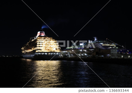 Yokohama Bay Area Christmas Port View Night View Yokohama Bay Area Christmas Port View Night View 136693344