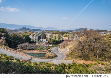 從山口眺望，奈良縣飛鳥村 136694047