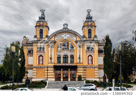 Cluj-Napoca National Theatre and Opera Building in Avram Iancu Square 136694302
