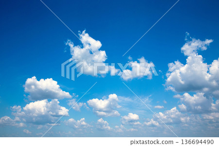 blue sky with clouds closeup blue sky with clouds closeup 136694490