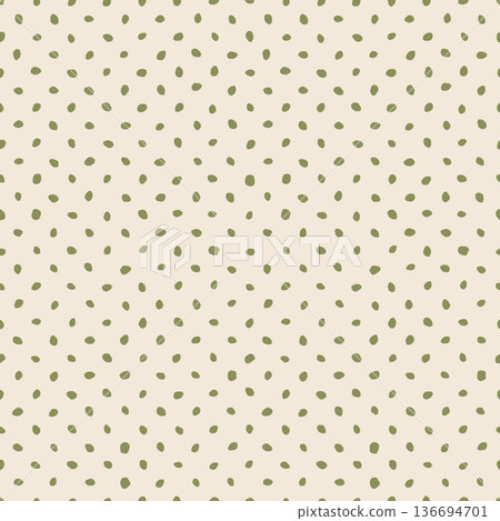 Minimal Hand Drawn Micro Dot Pattern In Natural Earth Tone Palette For Packaging 136694701
