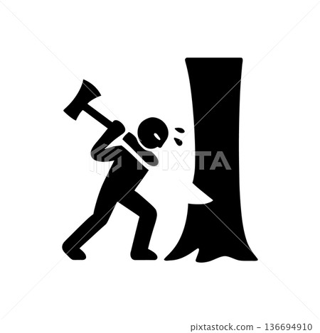 Exhausting Manual Labor Icon 136694910