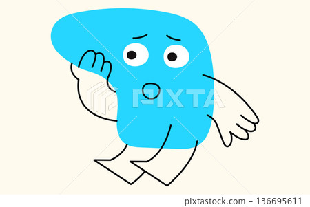 Cute blob element. 136695611