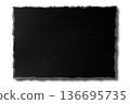 Torn black cardboard texture 136695735