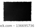 Torn black cardboard texture 136695736