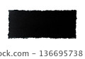 Torn black cardboard texture 136695738