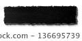 Torn black cardboard texture 136695739