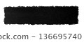 Torn black cardboard texture 136695740