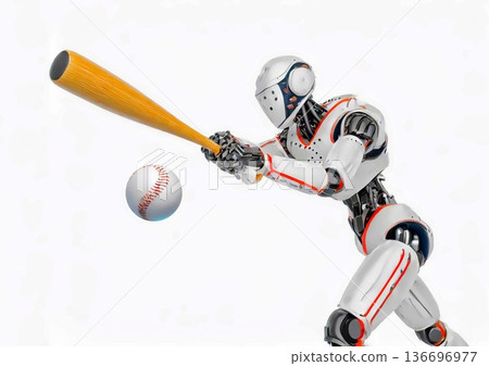 會打棒球的人形機器人 會打棒球的人形機器人 136696977