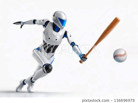 會打棒球的人形機器人 會打棒球的人形機器人 136696978