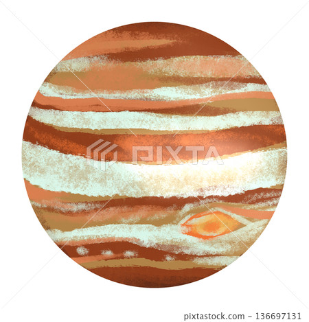 Hand-drawn Jupiter (large size) 136697131