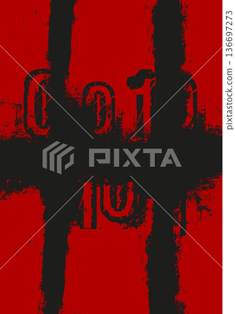 Black and Red Grunge Typography Background Black and Red Grunge Typography Background 136697273