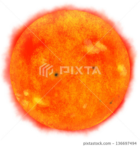 Hand-drawn sun (large size) Hand-drawn sun (large size) 136697494