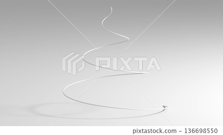 Minimal white spiral Christmas tree concept, 3 d Minimal white spiral Christmas tree concept, 3 d 136698550