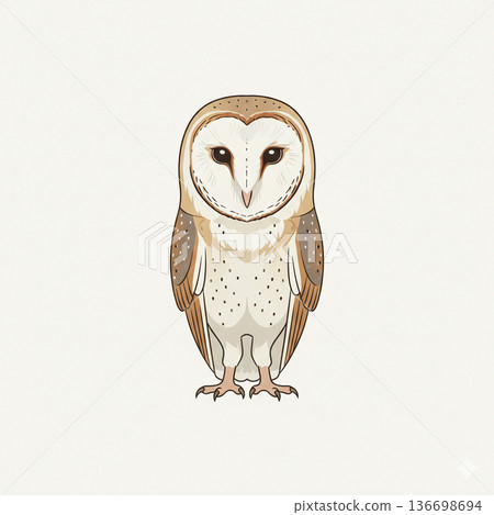 Realistic owl illustration 136698694