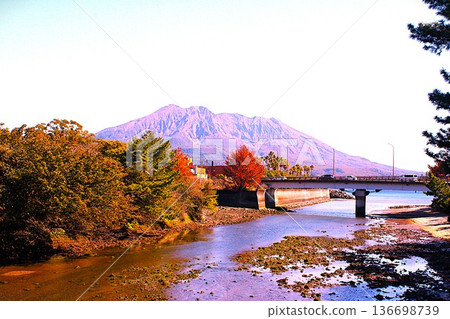 從石橋公園眺望櫻島 136698739