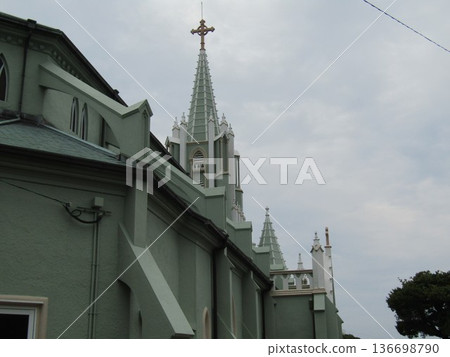 Hirado Xavier Memorial Church, a Gothic-style church that is a symbol of tourism in Hirado, Nagasaki Prefecture Hirado Xavier Memorial Church, a Gothic-style church that is a symbol of tourism in Hirado, Nagasaki Prefecture 136698790