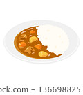 咖哩飯平面圖 136698825