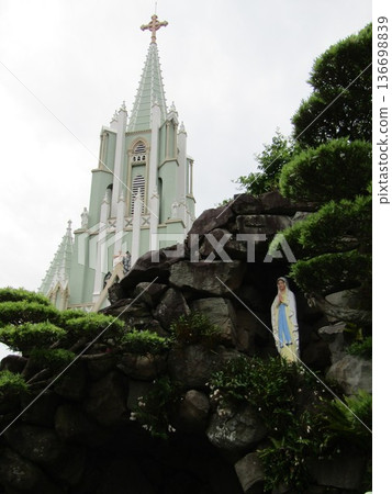 Hirado Xavier Memorial Church, a Gothic-style church that is a symbol of tourism in Hirado, Nagasaki Prefecture Hirado Xavier Memorial Church, a Gothic-style church that is a symbol of tourism in Hirado, Nagasaki Prefecture 136698839
