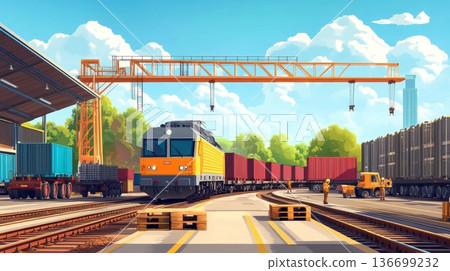 Efficient Cargo Handling at a Modern Railway Terminal Efficient Cargo Handling at a Modern Railway Terminal 136699232