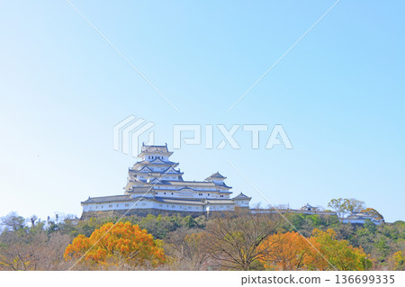 Scenery of National Treasure Himeji Castle, Himeji City, Hyogo Prefecture Scenery of National Treasure Himeji Castle, Himeji City, Hyogo Prefecture 136699335