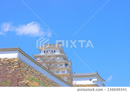 Scenery of National Treasure Himeji Castle, Himeji City, Hyogo Prefecture Scenery of National Treasure Himeji Castle, Himeji City, Hyogo Prefecture 136699341