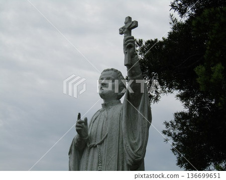 The statue of St. Francis Xavier in the Hirado Xavier Memorial Church, a symbol of Hirado tourism in Hirado City, Nagasaki Prefecture The statue of St. Francis Xavier in the Hirado Xavier Memorial Church, a symbol of Hirado tourism in Hirado City, Nagasaki Prefecture 136699651