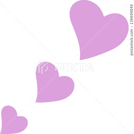 Light purple heart Light purple heart 136699848