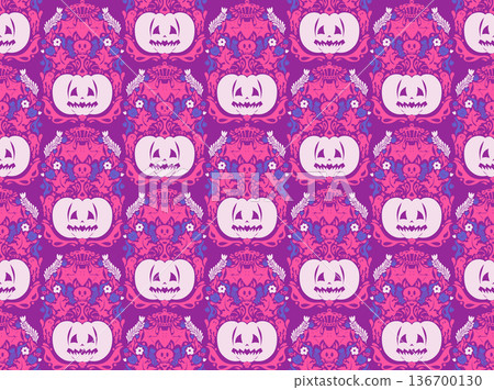 cute seamless pattern with different romantic 136700130