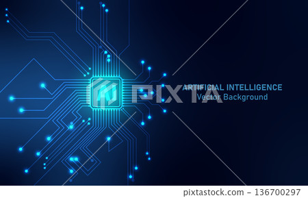 Artificial Intelligence technology background Artificial Intelligence technology background 136700297