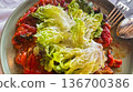 Lettuce Roasted Peppers Salad 136700386
