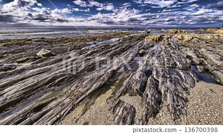 Beach of El Portizuelo, Spain Beach of El Portizuelo, Spain 136700398