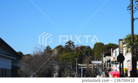 Inuyama Castle, a national treasure visible from the castle town 136700410