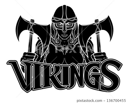 Viking Trojan Spartan Celtic Warrior Knight Woman 136700455