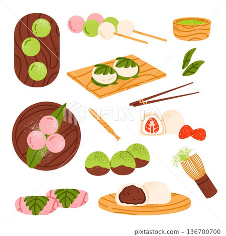 mochi, food, wagashi 136700700