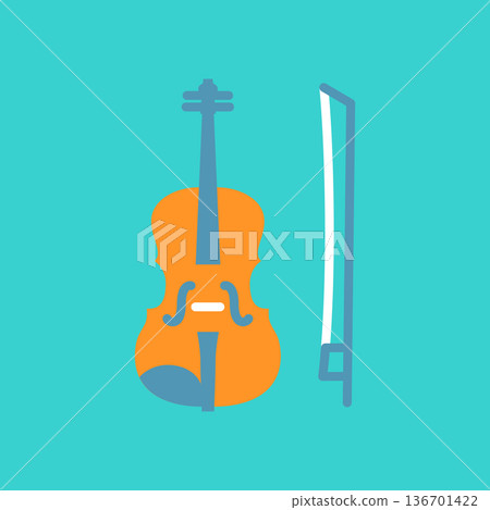 小提琴圖標 136701422