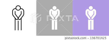 Apology simple vector icon 136701425