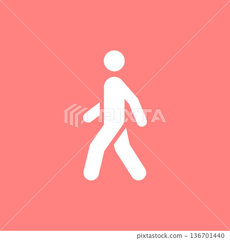可編輯的行人向量圖標 可編輯的行人向量圖標 136701440
