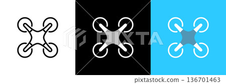 simple drone icon 136701463