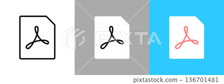simple digital data icon simple digital data icon 136701481